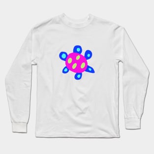 purple blue tortoise design Long Sleeve T-Shirt